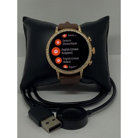 Fossil Gen 4 Authentic Digital Dial Smart Watch Custom Band FTW6011 QT363 - Picture 1 of 12